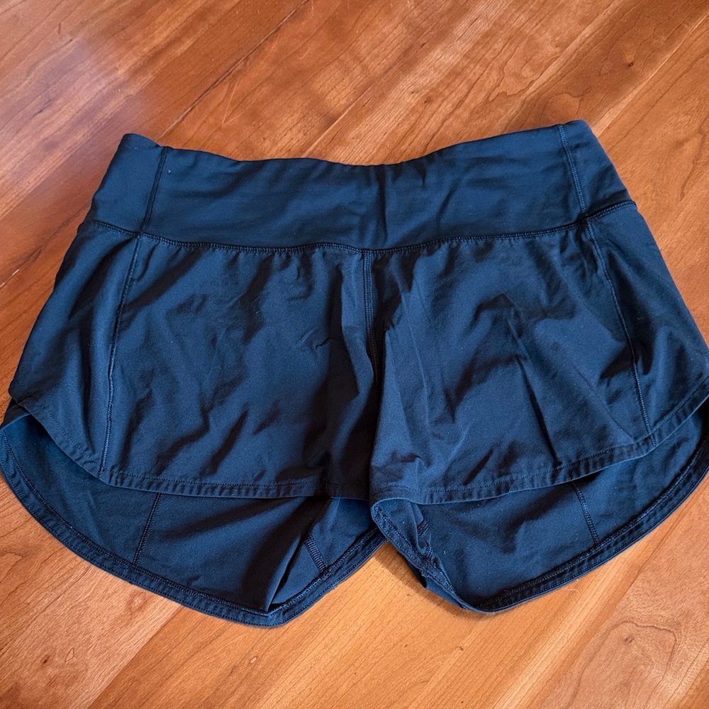 lululemon athletica Black Skirted Running Shorts